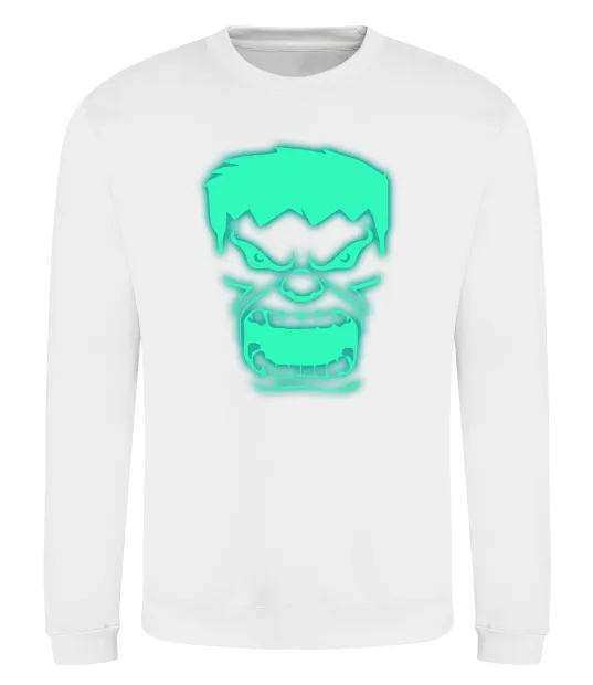 Свитшот Халк Люмінесцентний Белый фото