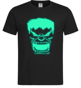 Мужская футболка Халк Люмінесцентний Черный фото