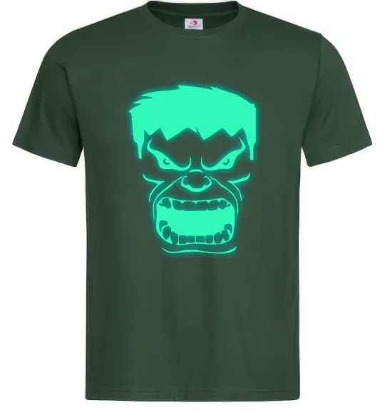 Мужская футболка Халк Люмінесцентний Темно-зеленый фото