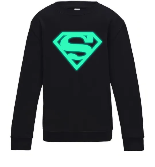 Дитячий світшот Superman люмінесцентний Чорний фото