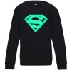 Дитячий світшот Superman люмінесцентний Чорний фото