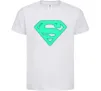 Детская футболка Superman люмінесцентний Белый фото