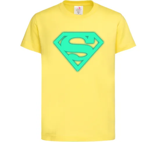 Детская футболка Superman люмінесцентний Лимонный фото