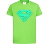Детская футболка Superman люмінесцентний Лаймовый фото