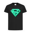 Детская футболка Superman люмінесцентний Черный фото