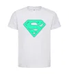 Детская футболка Superman люмінесцентний Белый фото