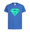 Детская футболка Superman люмінесцентний Ярко-синий фото