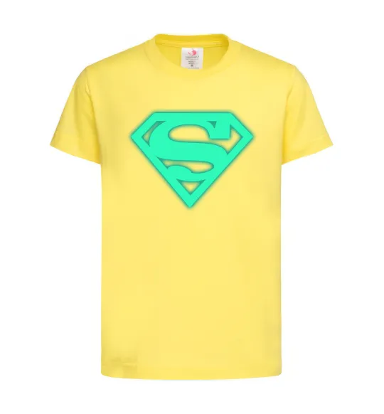 Детская футболка Superman люмінесцентний Лимонный фото