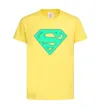 Детская футболка Superman люмінесцентний Лимонный фото