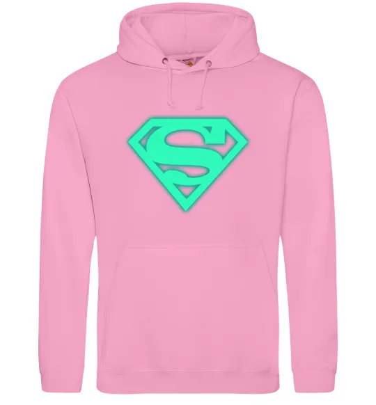 Мужская толстовка (худи) Superman люмінесцентний Розовый фото
