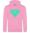 Мужская толстовка (худи) Superman люмінесцентний Розовый фото