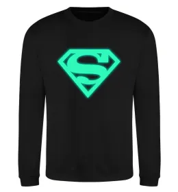 Свитшот Superman люмінесцентний Черный фото