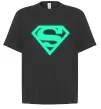 Футболка Оверсайз Superman люмінесцентний Черный Футболка Оверсайз Superman люмінесцентний Черный фото