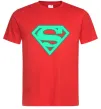 Чоловіча футболка Superman люмінесцентний Червоний фото