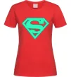 Женская футболка Superman люмінесцентний Красный фото