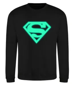 Свитшот Superman люмінесцентний Черный фото