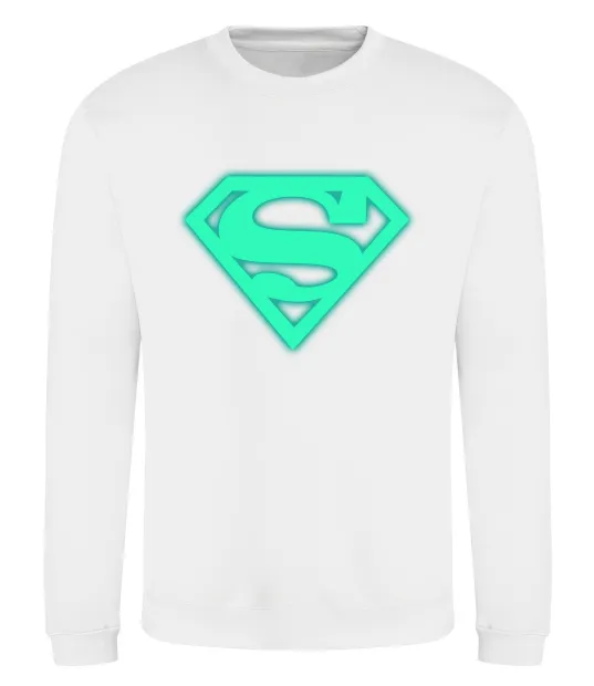 Свитшот Superman люмінесцентний Белый фото