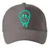 Кепка Смайл люмінесцентний Серый фото