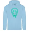 Чоловіча толстовка (худі) Смайл люмінесцентний Блакитний фото