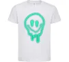 Детская футболка Смайл люмінесцентний Белый фото