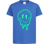 Детская футболка Смайл люмінесцентний Ярко-синий фото