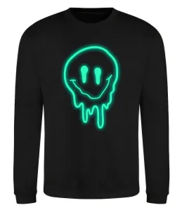 Свитшот Смайл люмінесцентний Черный фото
