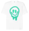 Футболка Оверсайз Смайл люмінесцентний Белый фото