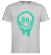 Чоловіча футболка Смайл люмінесцентний Сірий фото