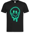 Чоловіча футболка Смайл люмінесцентний Чорний фото