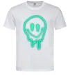 Чоловіча футболка Смайл люмінесцентний Білий фото