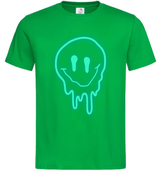 Чоловіча футболка Смайл люмінесцентний Зелений фото