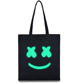 Еко-сумка Смайл з хрестиками люмінесцентний