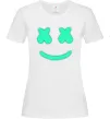 Женская футболка Смайл з хрестиками люмінесцентний Белый Женская футболка Смайл з хрестиками люмінесцентний Белый фото