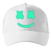 Кепка Смайл з хрестиками люмінесцентний Белый фото