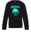 Детский Свитшот Роблокс світловідбиваючий люмінесцентний Черный фото