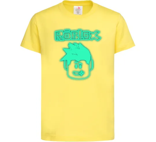Дитяча футболка Роблокс люмінесцентний Лимонний фото