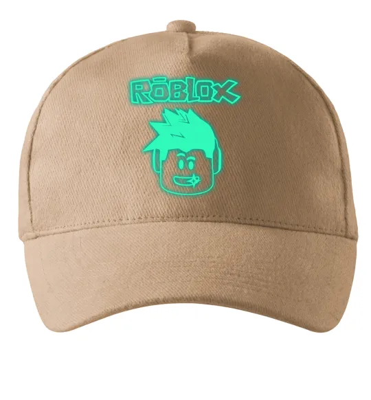 Кепка Роблокс світловідбиваючий люмінесцентний Песочный фото