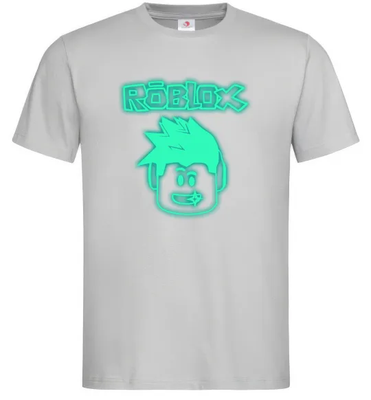 Мужская футболка Роблокс люмінесцентний Серый фото