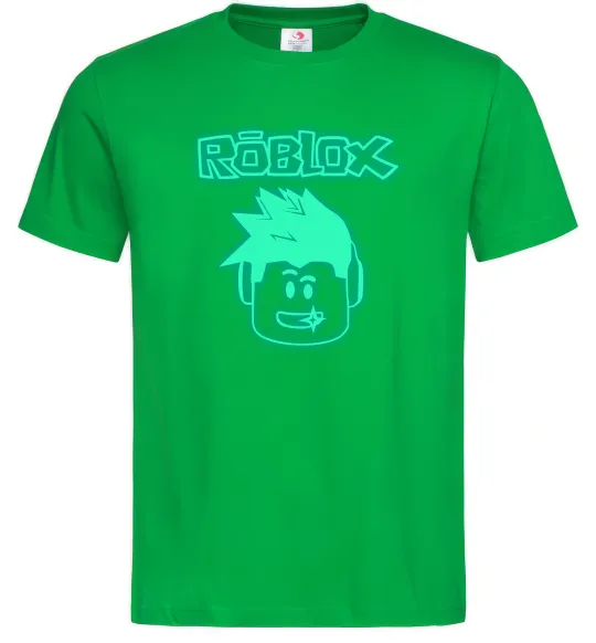 Мужская футболка Роблокс люмінесцентний Зеленый фото