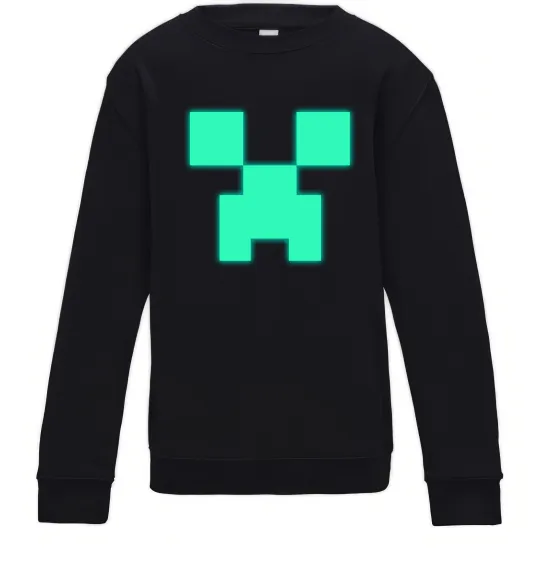 Детский Свитшот Кріпер люмінесцентний Черный фото