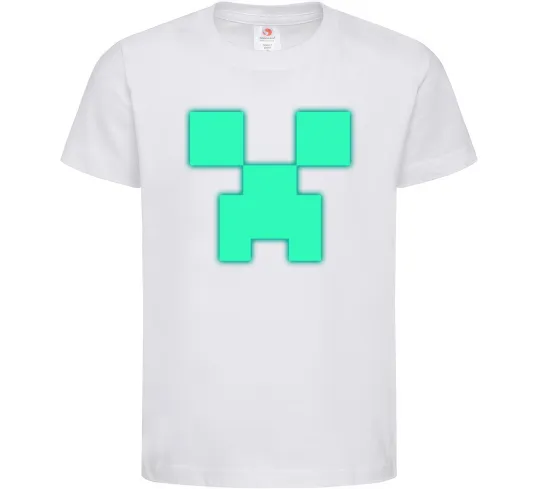 Дитяча футболка Кріпер люмінесцентний Білий фото