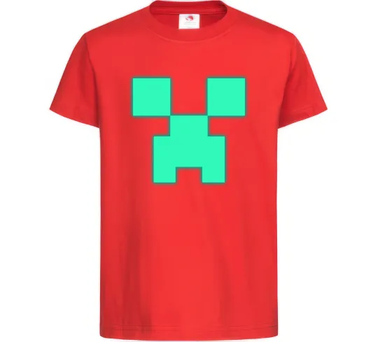 Дитяча футболка Кріпер люмінесцентний Червоний фото