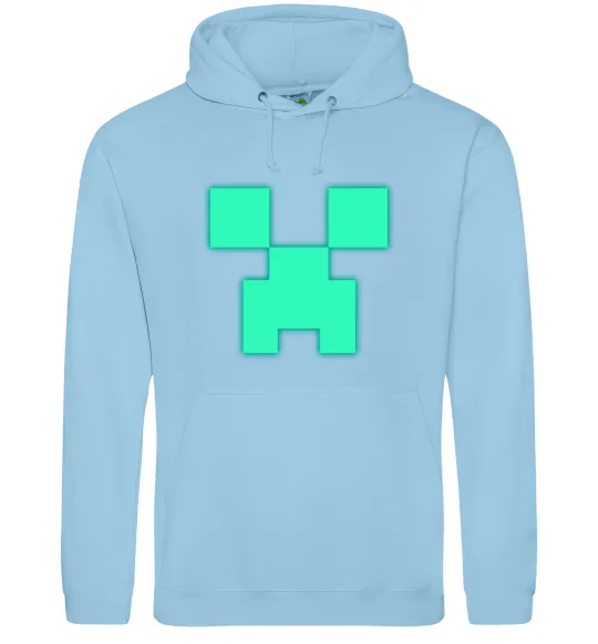 Мужская толстовка (худи) Кріпер люмінесцентний Голубой фото
