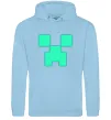 Мужская толстовка (худи) Кріпер люмінесцентний Голубой фото