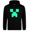 Женская толстовка (худи) Кріпер люмінесцентний Черный фото