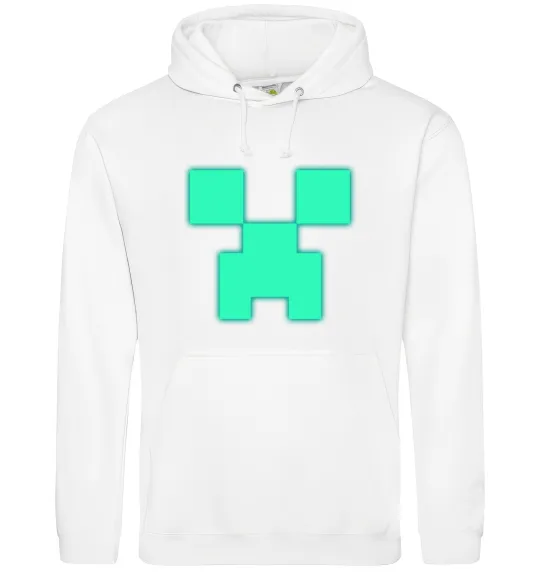 Женская толстовка (худи) Кріпер люмінесцентний Белый фото