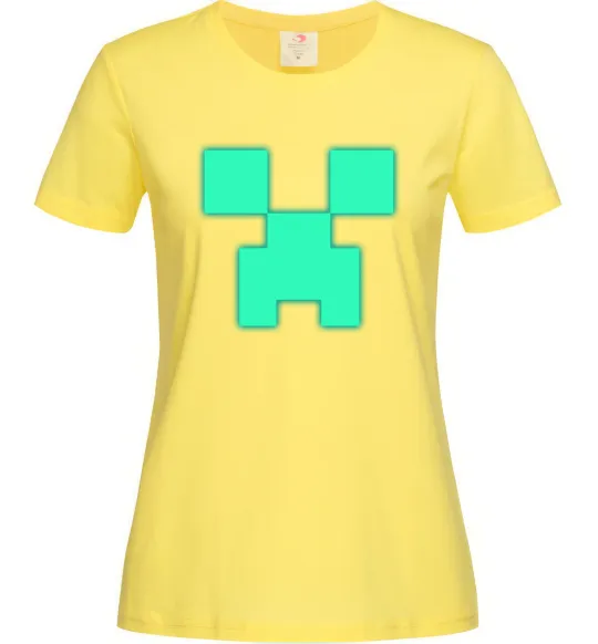 Женская футболка Кріпер люмінесцентний Лимонный фото