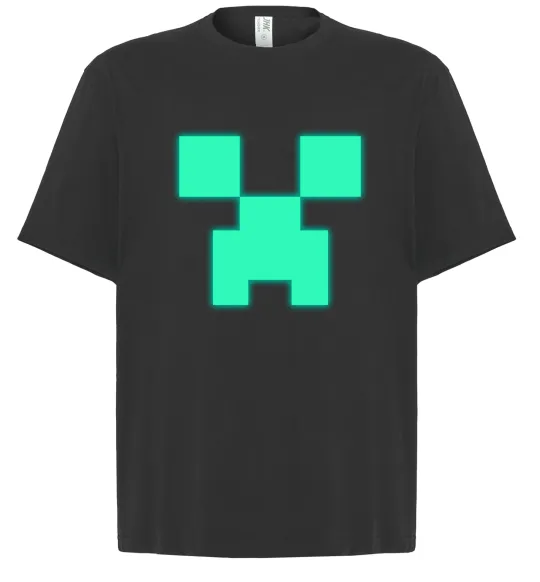 Футболка Оверсайз Кріпер люмінесцентний Черный фото