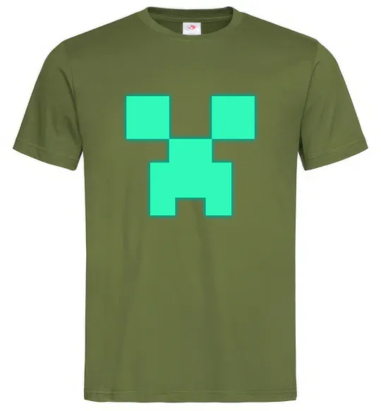 Чоловіча футболка Кріпер люмінесцентний Оливковий фото
