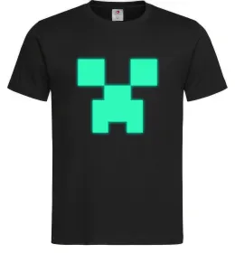 Мужская футболка Кріпер люмінесцентний Черный фото